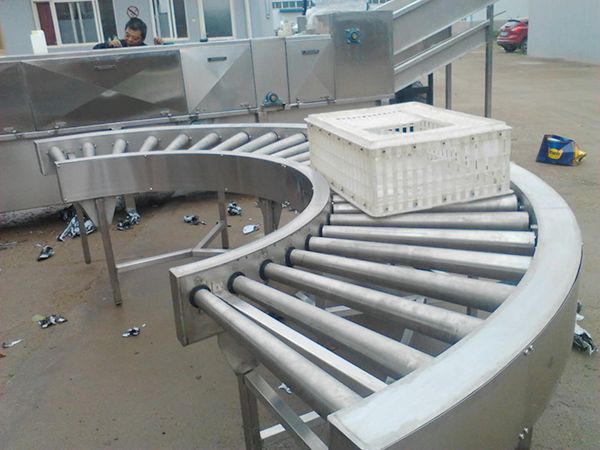 180°轉(zhuǎn)輥彎道輸送機